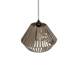 GLOBOSTAR® NUI 205-0067 Boho Κρεμαστό Φωτιστικό Οροφής με Ντουί 1 x E27 AC 220-240V IP20 - Μπεζ - M36 x Π36 x Υ27cm
