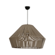 GLOBOSTAR® NUI 205-0068 Boho Κρεμαστό Φωτιστικό Οροφής με Ντουί 1 x E27 AC 220-240V IP20 - Μπεζ - M60 x Π60 x Υ41cm