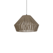 GLOBOSTAR® NUI 205-0068 Boho Κρεμαστό Φωτιστικό Οροφής με Ντουί 1 x E27 AC 220-240V IP20 - Μπεζ - M60 x Π60 x Υ41cm