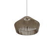 GLOBOSTAR® NUI 205-0068 Boho Κρεμαστό Φωτιστικό Οροφής με Ντουί 1 x E27 AC 220-240V IP20 - Μπεζ - M60 x Π60 x Υ41cm
