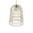 GLOBOSTAR® NETI 205-0025 Boho Κρεμαστό Φωτιστικό Οροφής με Ντουί 1 x E27 AC 220-240V IP20 - Μπεζ - M35 x Π35 x Υ63cm