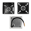 kelvo® STEPART KLV-101-0079 Μοντέρνο Χωνευτό Φωτιστικό Σκαλοπατιού - Διαδρόμου LED 3W 375lm 45° AC 220-240V Αδιάβροχο IP65 Θερμό Λευκό 2700K - Lumileds SMD Chip & TÜV SÜD Driver - Λευκό Ματ - Μ8.5 x Π5 x Υ8.5cm / Q6.72 x 6.72cm - 5 Χρόνια Εγγύηση