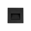 kelvo® STEPART KLV-101-0077 Μοντέρνο Χωνευτό Φωτιστικό Σκαλοπατιού - Διαδρόμου LED 3W 375lm 45° AC 220-240V Αδιάβροχο IP65 Θερμό Λευκό 2700K - Lumileds SMD Chip & TÜV SÜD Driver - Μαύρο Ματ - Μ8.5 x Π5 x Υ8.5cm / Q6.72 x 6.72cm - 5 Χρόνια Εγγύηση