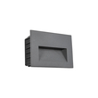 kelvo® STEPART KLV-101-0084 Μοντέρνο Χωνευτό Φωτιστικό Σκαλοπατιού - Διαδρόμου LED 6W 750lm 45° AC 220-240V Αδιάβροχο IP65 Θερμό Λευκό 2700K - Lumileds SMD Chip & TÜV SÜD Driver - Γκρι Ανθρακί Ματ - Μ11.5 x Π5.3 x Υ8.3cm / Q10.63 x 7.61cm - 5 Χρόνια Εγγύηση