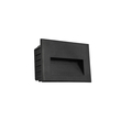 kelvo® STEPART KLV-101-0083 Μοντέρνο Χωνευτό Φωτιστικό Σκαλοπατιού - Διαδρόμου LED 6W 750lm 45° AC 220-240V Αδιάβροχο IP65 Θερμό Λευκό 2700K - Lumileds SMD Chip & TÜV SÜD Driver - Μαύρο Ματ - Μ11.5 x Π5.3 x Υ8.3cm / Q10.63 x 7.61cm - 5 Χρόνια Εγγύηση