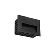 kelvo® STEPART KLV-101-0083 Μοντέρνο Χωνευτό Φωτιστικό Σκαλοπατιού - Διαδρόμου LED 6W 750lm 45° AC 220-240V Αδιάβροχο IP65 Θερμό Λευκό 2700K - Lumileds SMD Chip & TÜV SÜD Driver - Μαύρο Ματ - Μ11.5 x Π5.3 x Υ8.3cm / Q10.63 x 7.61cm - 5 Χρόνια Εγγύηση