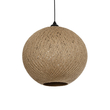 GLOBOSTAR® SOLEI 205-0001 Boho Κρεμαστό Φωτιστικό Οροφής με Ντουί 1 x E27 AC 220-240V IP20 - Μπεζ - M40 x Π40 x Υ45cm