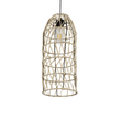 GLOBOSTAR® NETI 205-0024 Boho Κρεμαστό Φωτιστικό Οροφής με Ντουί 1 x E27 AC 220-240V IP20 - Μπεζ - M20 x Π20 x Υ49cm