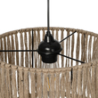 GLOBOSTAR® REGEN 205-0074 Boho Κρεμαστό Φωτιστικό Οροφής με Ντουί 1 x E27 AC 220-240V IP20 - Μπεζ - M30 x Π30 x Υ40cm