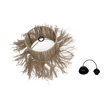 GLOBOSTAR® REGEN 205-0074 Boho Κρεμαστό Φωτιστικό Οροφής με Ντουί 1 x E27 AC 220-240V IP20 - Μπεζ - M30 x Π30 x Υ40cm