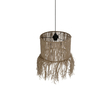 GLOBOSTAR® REGEN 205-0074 Boho Κρεμαστό Φωτιστικό Οροφής με Ντουί 1 x E27 AC 220-240V IP20 - Μπεζ - M30 x Π30 x Υ40cm