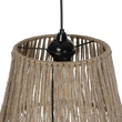 GLOBOSTAR® ROKA 205-0075 Boho Κρεμαστό Φωτιστικό Οροφής με Ντουί 1 x E27 AC 220-240V IP20 - Μπεζ - M30 x Π30 x Υ45cm