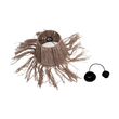 GLOBOSTAR® ROKA 205-0075 Boho Κρεμαστό Φωτιστικό Οροφής με Ντουί 1 x E27 AC 220-240V IP20 - Μπεζ - M30 x Π30 x Υ45cm