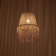 GLOBOSTAR® ROKA 205-0075 Boho Κρεμαστό Φωτιστικό Οροφής με Ντουί 1 x E27 AC 220-240V IP20 - Μπεζ - M30 x Π30 x Υ45cm