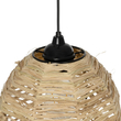 GLOBOSTAR® ROKA 205-0076 Boho Κρεμαστό Φωτιστικό Οροφής με Ντουί 1 x E27 AC 220-240V IP20 - Μπεζ - M25 x Π25 x Υ45cm