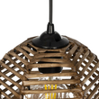 GLOBOSTAR® RIKTA 205-0077 Boho Κρεμαστό Φωτιστικό Οροφής με Ντουί 1 x E27 AC 220-240V IP20 - Μπεζ - M20 x Π20 x Υ30cm