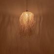 GLOBOSTAR® PIOVERE 205-0078 Boho Κρεμαστό Φωτιστικό Οροφής με Ντουί 1 x E27 AC 220-240V IP20 - Μπεζ - M35 x Π35 x Υ70cm