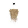GLOBOSTAR® LIETUS 205-0079 Boho Κρεμαστό Φωτιστικό Οροφής με Ντουί 1 x E27 AC 220-240V IP20 - Μπεζ - M45 x Π45 x Υ50cm