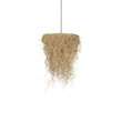 GLOBOSTAR® LIETUS 205-0079 Boho Κρεμαστό Φωτιστικό Οροφής με Ντουί 1 x E27 AC 220-240V IP20 - Μπεζ - M45 x Π45 x Υ50cm
