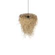GLOBOSTAR® LIETUS 205-0079 Boho Κρεμαστό Φωτιστικό Οροφής με Ντουί 1 x E27 AC 220-240V IP20 - Μπεζ - M45 x Π45 x Υ50cm