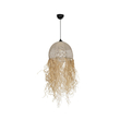 GLOBOSTAR® PLUVIA 205-0082 Boho Κρεμαστό Φωτιστικό Οροφής με Ντουί 1 x E27 AC 220-240V IP20 - Μπεζ - M30 x Π30 x Υ70cm