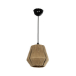 GLOBOSTAR® PULVIS 205-0083 Boho Κρεμαστό Φωτιστικό Οροφής με Ντουί 1 x E27 AC 220-240V IP20 - Μπεζ - M22 x Π22 x Υ22cm