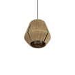 GLOBOSTAR® PULVIS 205-0083 Boho Κρεμαστό Φωτιστικό Οροφής με Ντουί 1 x E27 AC 220-240V IP20 - Μπεζ - M22 x Π22 x Υ22cm