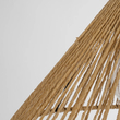 GLOBOSTAR® FUNIS 205-0084 Boho Κρεμαστό Φωτιστικό Οροφής με Ντουί 1 x E27 AC 220-240V IP20 - Μπεζ - M25 x Π25 x Υ16cm