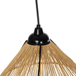 GLOBOSTAR® FUNIS 205-0084 Boho Κρεμαστό Φωτιστικό Οροφής με Ντουί 1 x E27 AC 220-240V IP20 - Μπεζ - M25 x Π25 x Υ16cm