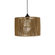 GLOBOSTAR® SAFA 205-0085 Boho Κρεμαστό Φωτιστικό Οροφής με Ντουί 1 x E27 AC 220-240V IP20 - Μπεζ - M30 x Π30 x Υ26cm