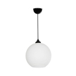 GLOBOSTAR® GABIA 206-0001 Μοντέρνο Κρεμαστό Φωτιστικό Οροφής με Ντουί 1 x E27 AC 220-240V IP20 - Λευκό - Μ25 x Π25 x Υ26cm