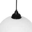 GLOBOSTAR® GABIA 206-0001 Μοντέρνο Κρεμαστό Φωτιστικό Οροφής με Ντουί 1 x E27 AC 220-240V IP20 - Λευκό - Μ25 x Π25 x Υ26cm