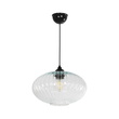 GLOBOSTAR® PERA 206-0009 Μοντέρνο Κρεμαστό Φωτιστικό Οροφής με Ντουί 1 x E27 AC 220-240V IP20 - Διάφανο - Μ30 x Π30 x Υ22cm