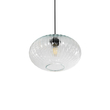 GLOBOSTAR® PERA 206-0009 Μοντέρνο Κρεμαστό Φωτιστικό Οροφής με Ντουί 1 x E27 AC 220-240V IP20 - Διάφανο - Μ30 x Π30 x Υ22cm