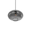 GLOBOSTAR® PERA 206-0010 Μοντέρνο Κρεμαστό Φωτιστικό Οροφής με Ντουί 1 x E27 AC 220-240V IP20 - Μαύρο Φιμέ - Μ30 x Π30 x Υ22cm
