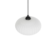 GLOBOSTAR® PERA 206-0011 Μοντέρνο Κρεμαστό Φωτιστικό Οροφής με Ντουί 1 x E27 AC 220-240V IP20 - Λευκό - Μ30 x Π30 x Υ22cm