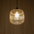 GLOBOSTAR® MELONI 206-0016 Μοντέρνο Κρεμαστό Φωτιστικό Οροφής με Ντουί 1 x E27 AC 220-240V IP20 - Mελί - Μ20 x Π20 x Υ24cm