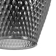 GLOBOSTAR® SKLO 206-0024 Μοντέρνο Κρεμαστό Φωτιστικό Οροφής με Ντουί 1 x E27 AC 220-240V IP20 - Μαύρο Φιμέ - Μ22 x Π22 x Υ31cm