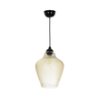 GLOBOSTAR® SKLO 206-0025 Μοντέρνο Κρεμαστό Φωτιστικό Οροφής με Ντουί 1 x E27 AC 220-240V IP20 - Mελί - Μ22 x Π22 x Υ31cm