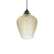 GLOBOSTAR® SKLO 206-0025 Μοντέρνο Κρεμαστό Φωτιστικό Οροφής με Ντουί 1 x E27 AC 220-240V IP20 - Mελί - Μ22 x Π22 x Υ31cm