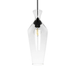GLOBOSTAR® BOHEMIA 206-0039 Μοντέρνο Κρεμαστό Φωτιστικό Οροφής με Ντουί 1 x E27 AC 220-240V IP20 - Διάφανο - Μ15 x Π15 x Υ40cm