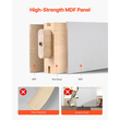 Συρόμενη Πόρτα Αχυρώνα VEVOR, 1067 x 2134mm, Πάνελ MDF υψηλής αντοχής, Πόρτα Αχυρώνα με Κιτ Μηχανισμών, Αδιάβροχη Επιφάνεια PVC, Εύκολη Εγκατάσταση, Πλαίσιο H, Ομαλά και Αθόρυβα Συρόμενη για Σαλόνι, Μπάνιο