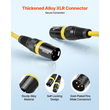 Καλώδιο VEVOR XLR 1 μ., Συσκευασία των 10, Θωρακισμένα Καλώδια Μικροφώνου DMX Αρσενικό σε Θηλυκό, Επιχρυσωμένα Καλώδια Μικροφώνου XLR 3 Ακροδεκτών, για Φωτισμό Σκηνής, Μικρόφωνα, Ενισχυτή, Μίκτη, Συστήματα Ηχείων