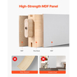 Συρόμενη Πόρτα Αχυρώνα VEVOR, 762 x 2134mm, Πάνελ MDF υψηλής αντοχής, Πόρτα Αχυρώνα με Κιτ Μηχανισμών, Αδιάβροχη Επιφάνεια PVC, Εύκολη Εγκατάσταση, Πλαίσιο H, Ομαλά και Αθόρυβα Συρόμενη για Σαλόνι, Μπάνιο