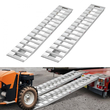 Ράμπες Φόρτωσης VEVOR, 2 τεμάχια 2400 x 380 mm, Σετ ράμπας ρυμούλκησης από ανθεκτικό αλουμίνιο και βαρέως τύπου με αντιολισθητικές πλάκες, Συνδυασμένη χωρητικότητα 2721,6 kg, για καρότσια, γεωργικά τρακτέρ, ATV, χλοοκοπτικά, μοτοσικλέτες