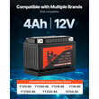 Μπαταρία μοτοσικλέτας VEVOR, 12 Volt 4Ah, προφορτισμένη μπαταρία λιθίου LiFePO4 για Powersports, χωρίς συντήρηση και υψηλής απόδοσης, συμβατή με ATV, μοτοσικλέτα, τζετ σκι, σκούτερ, UTV και άλλα