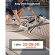 Οριζόντιο βαρούλκο ψαρέματος VEVOR, 12V DC 600W, Συστήματα αγκύρωσης βαρούλκου κατάλληλο για αλυσίδα 6,35 mm ή νάιλον σχοινί 14,3 & 15,9 mm, Μέγιστη έλξη 260 kg, κατασκευή από ανοξείδωτο χάλυβα 316, για σκάφη 7-9 m