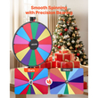 Τροχός Βραβείων VEVOR 610 mm, Τροχός Βραβείων 14 Θέσεων με Βάση, Ρουλέτα Win Fortune με Ρυθμιζόμενο Ύψος και 2 Μαρκαδόρους, 6 Χρώματα, Εύκολη Συναρμολόγηση, για Party Pub Trade Show Carnival