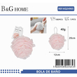 Σφουγγάρια μπάνιου δίχτυ σε σετ 5Χ - Light Pink - 24965