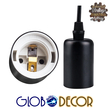 GLOBOSTAR® WIRED 01173 Vintage Κρεμαστό Φωτιστικό Οροφής με Ντουί 10 x E27 AC 220-240V IP20 - Μαύρο - Μ200 x Π200 x Υ100cm